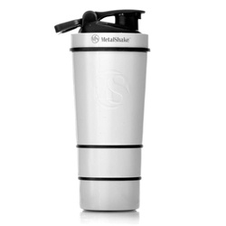 METALSHAKE Stalowy Shaker Butelka Pearl White 600 ml
