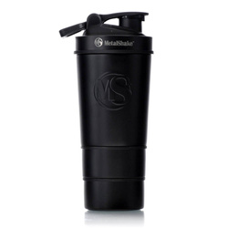 METALSHAKE Stalowy Shaker Butelka Black Steel 600 ml