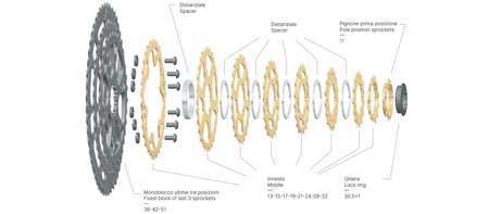 Kaseta 12S Miche XM12 Shimano 11-51 zębów