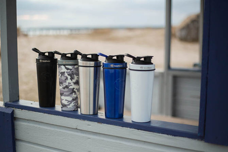 METALSHAKE Stalowy Shaker Butelka Pearl White 600 ml