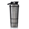 METALSHAKE Stalowy Shaker Butelka Silver Steel 600